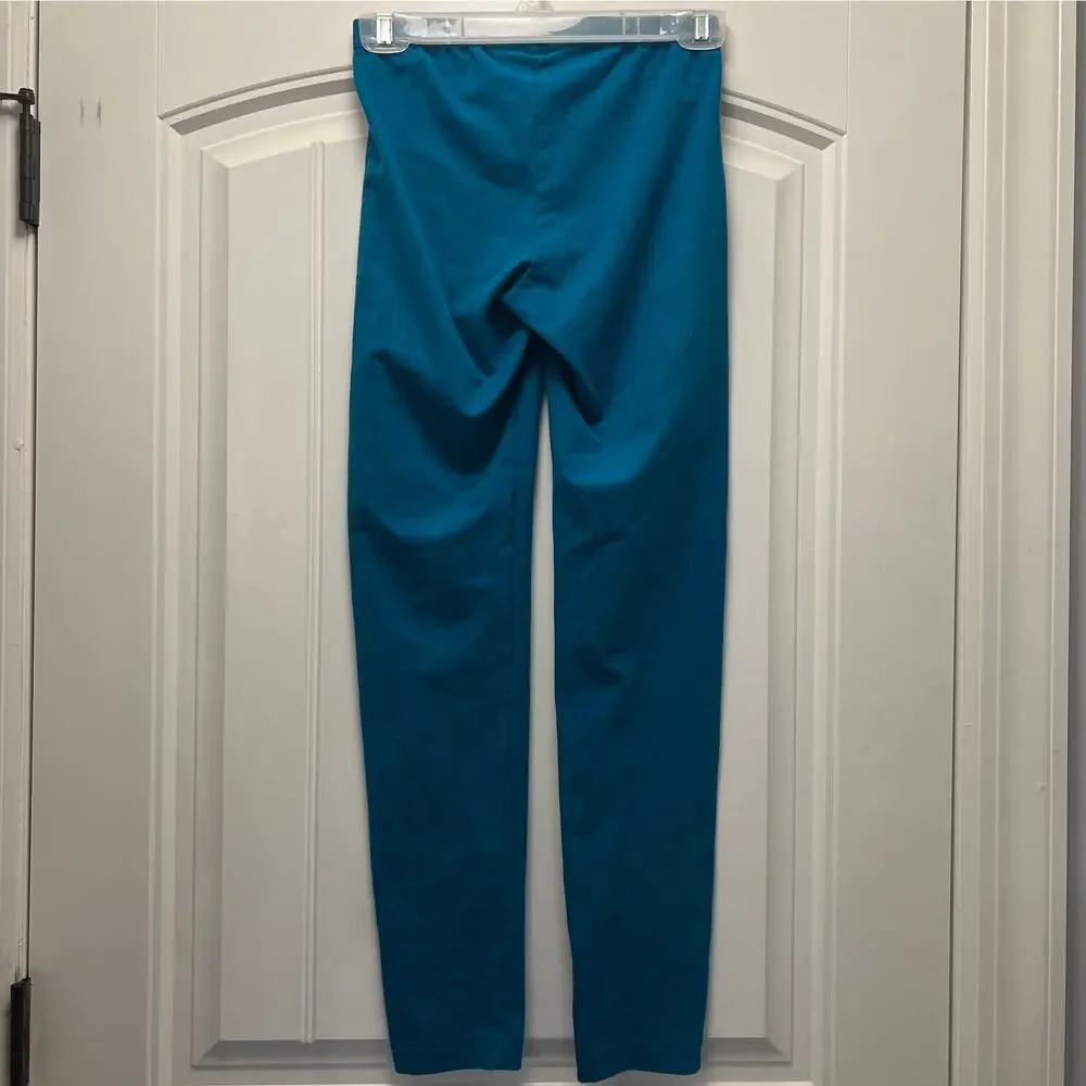 Hanna Anderson Girls Cotton Pull On Ribbed Leggings Size 160 US‎ 14-16 Green